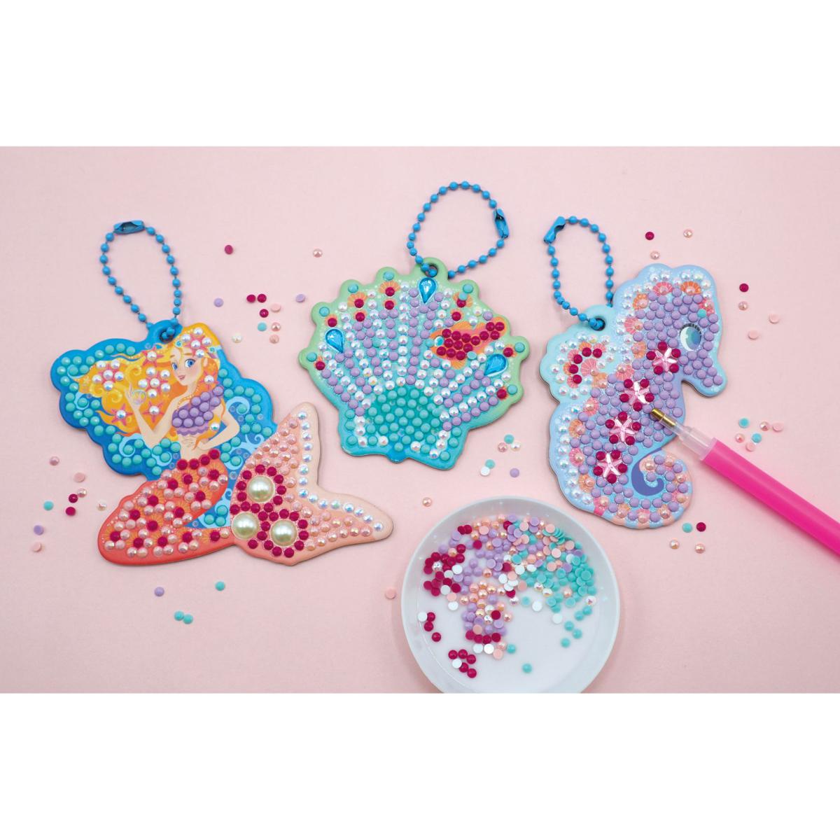 Magische Oceaan - 3 Diamanten Sleutelhangers