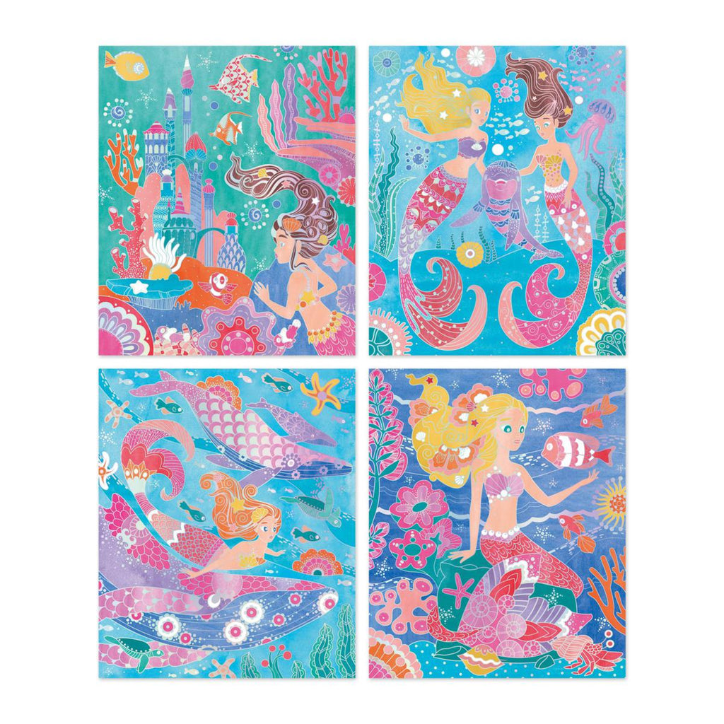Magic Ocean - Waterverf Schilderij