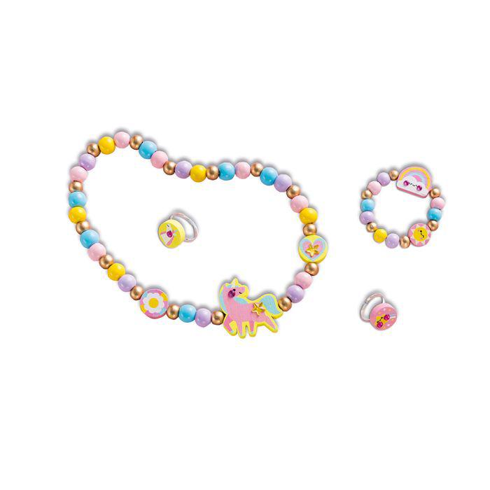 4 houten juwelen regenboogland