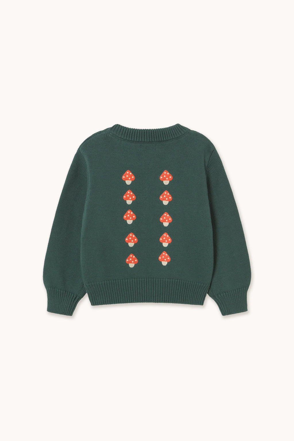Tiny Cottons Mini Mushrooms Sweater - Dark Emerald