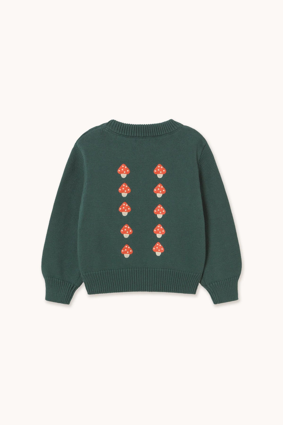 Tiny Cottons Mini Mushrooms Sweater - Dark Emerald