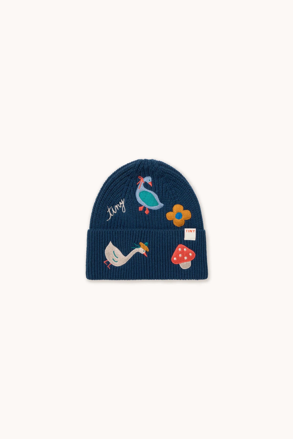 Tiny Cottons Winter Pond Beanie - ink blue