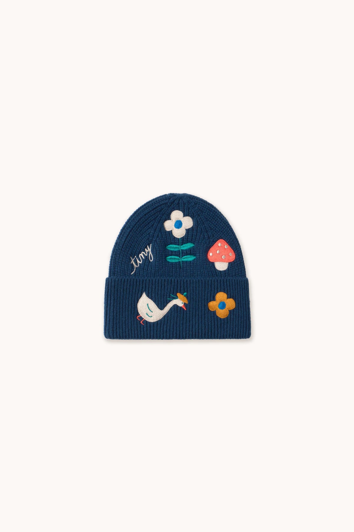 Tiny Cottons Winter Pond Beanie - ink blue