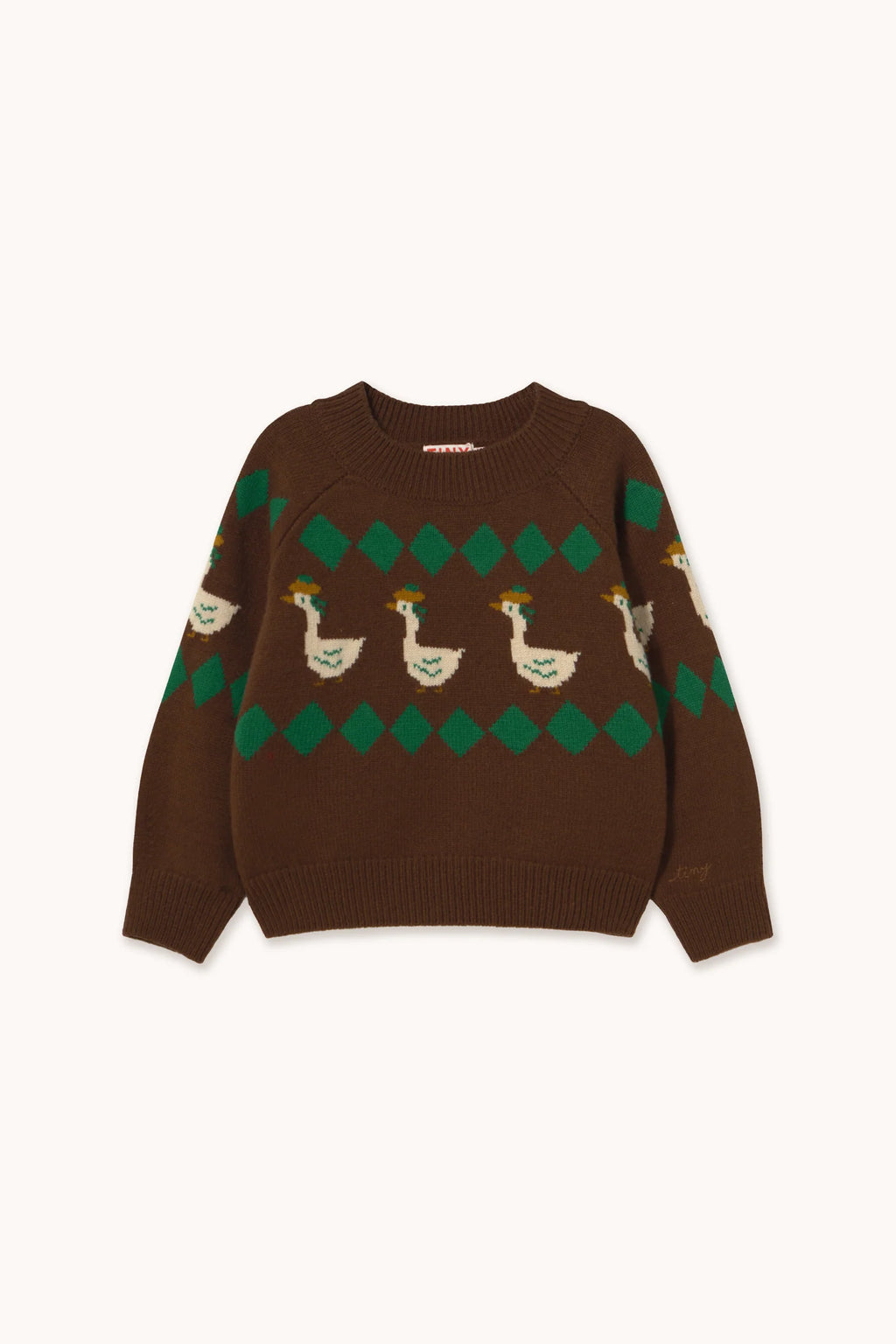 Tiny Cottons Green Geese Sweater