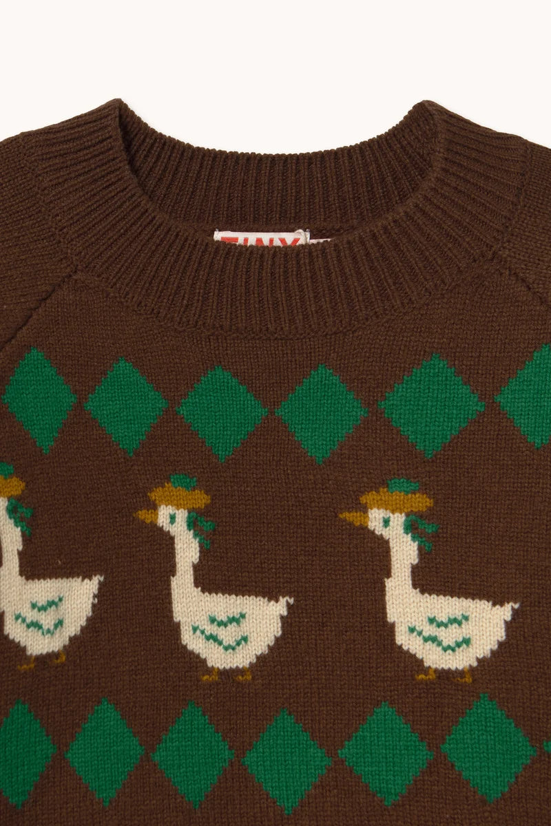 Tiny Cottons Green Geese Sweater