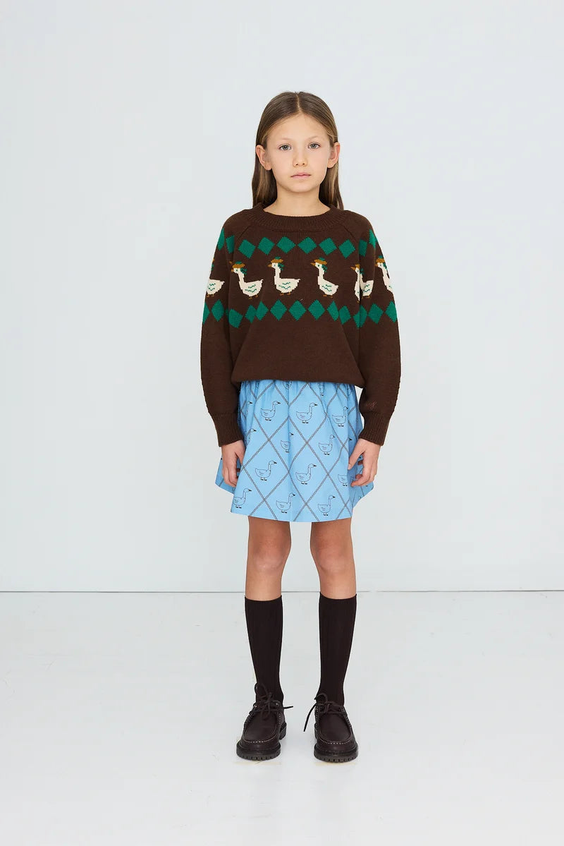 Tiny Cottons Green Geese Sweater