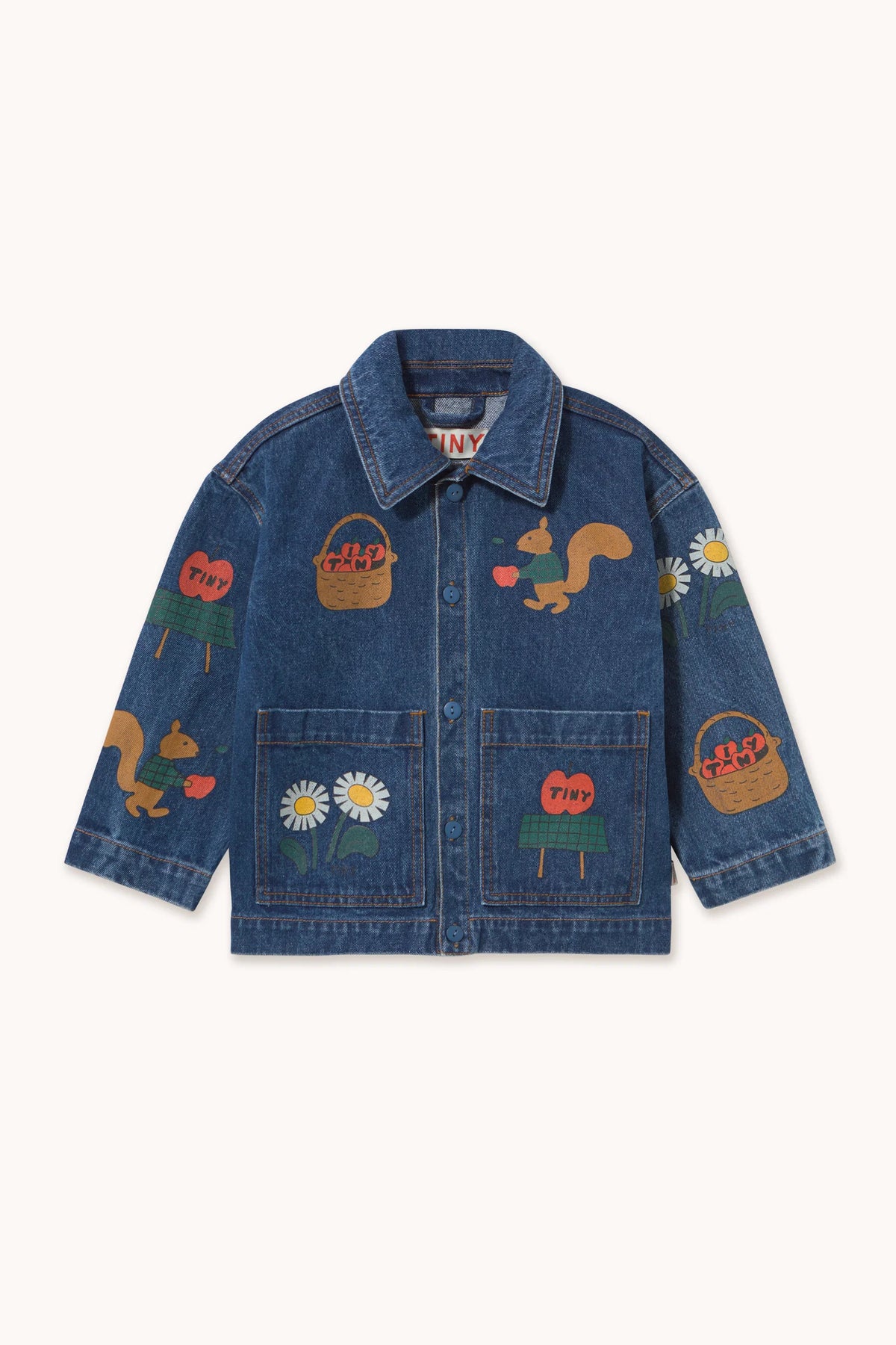 Tiny Cottons Tiny Apples Jacket - denim medium wash 1