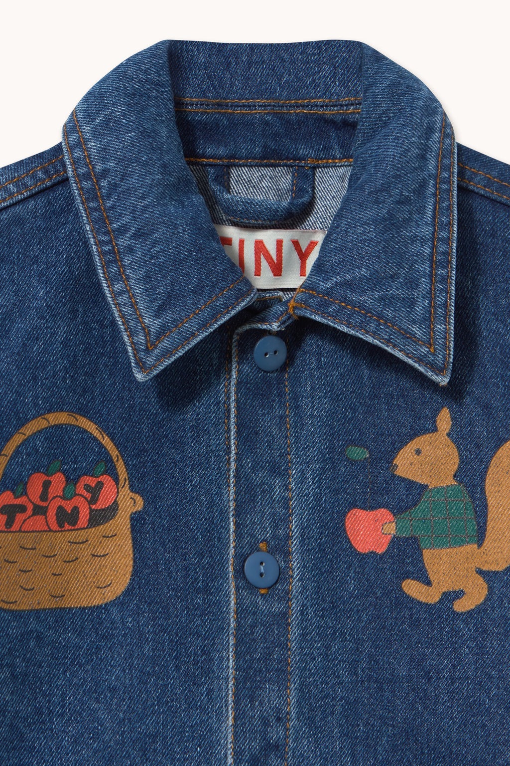 Tiny Cottons Tiny Apples Jacket - denim medium wash 1