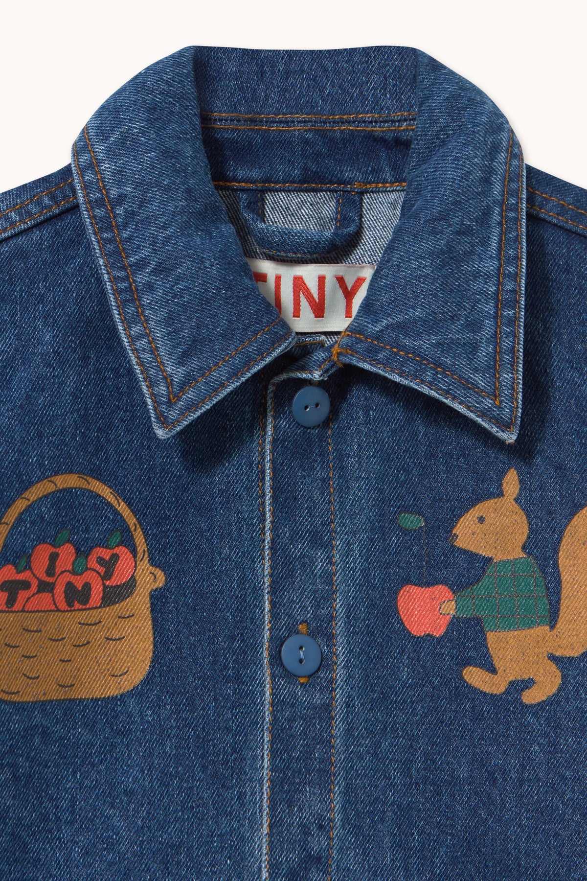 Tiny Cottons Tiny Apples Jacket - denim medium wash 1