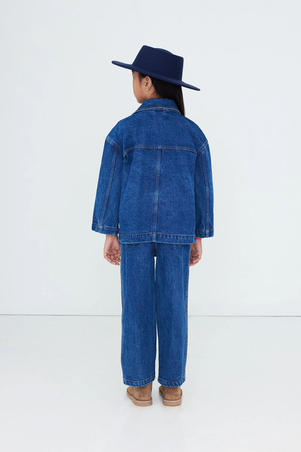 Tiny Cottons Tiny Apples Denim Pant - denim medium wash 1