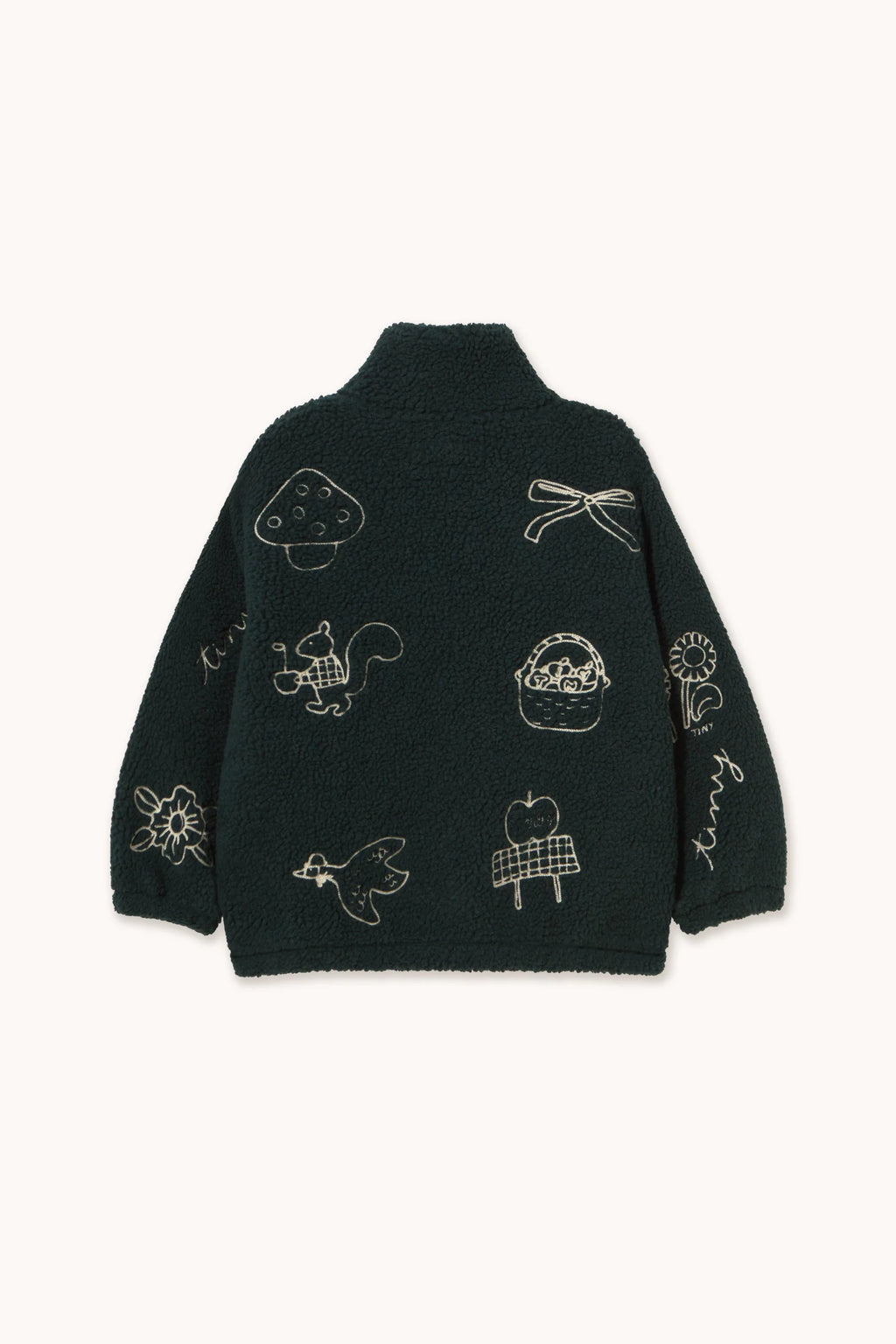 Tiny Cottons Tiny Apples Sherpa Jacket - Ink Blue