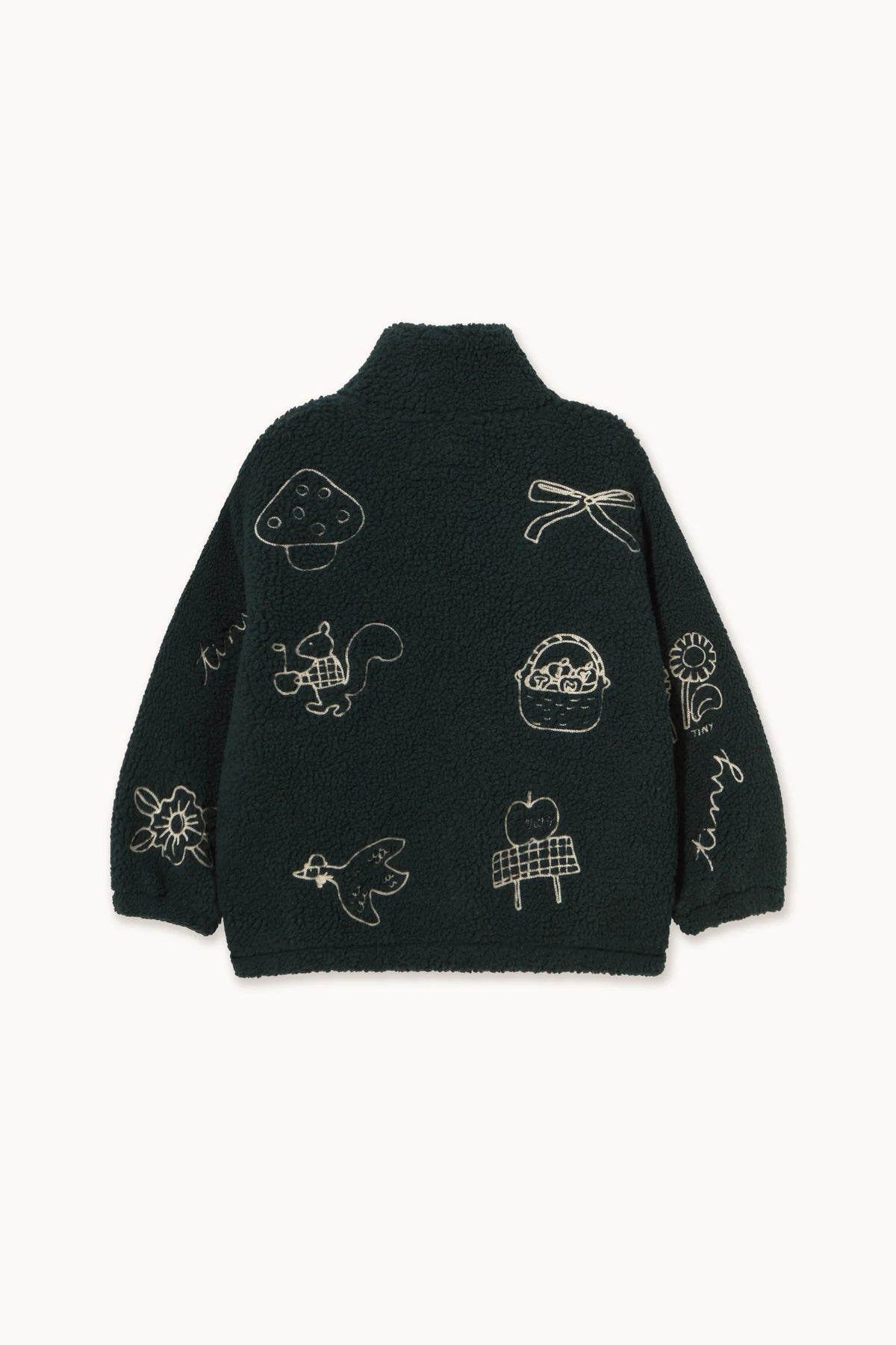 Tiny Cottons Tiny Apples Sherpa Jacket - Ink Blue