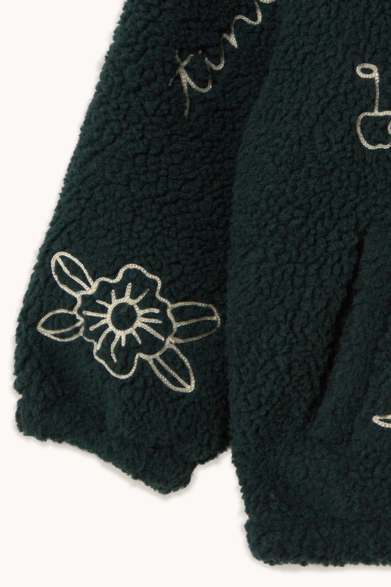 Tiny Cottons Tiny Apples Sherpa Jacket - Ink Blue