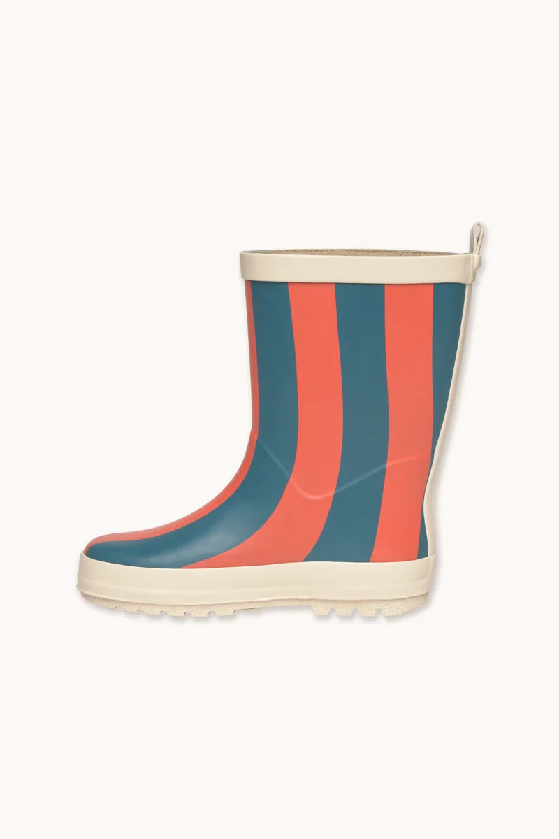 Tiny Cottons Red-Blue Stripes Rain Boot
