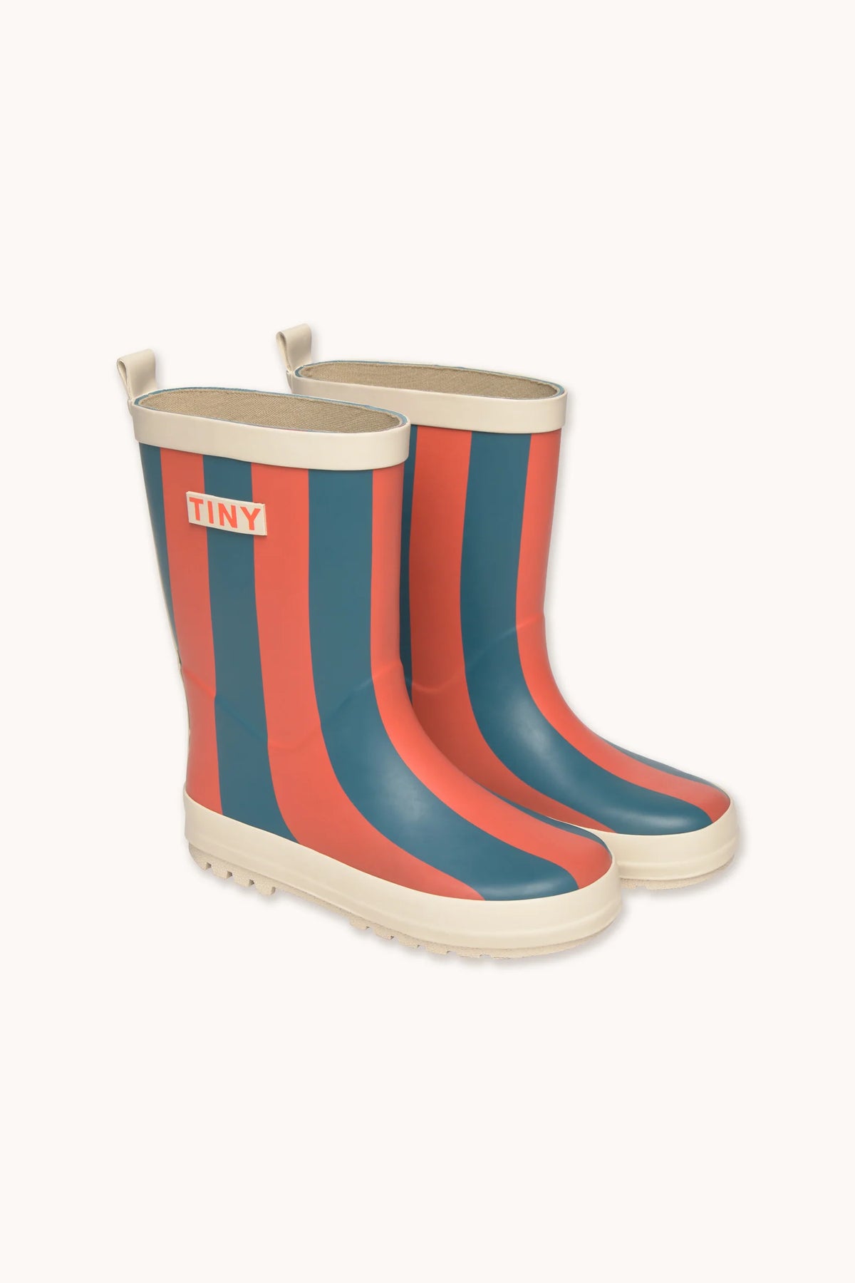 Tiny Cottons Red-Blue Stripes Rain Boot