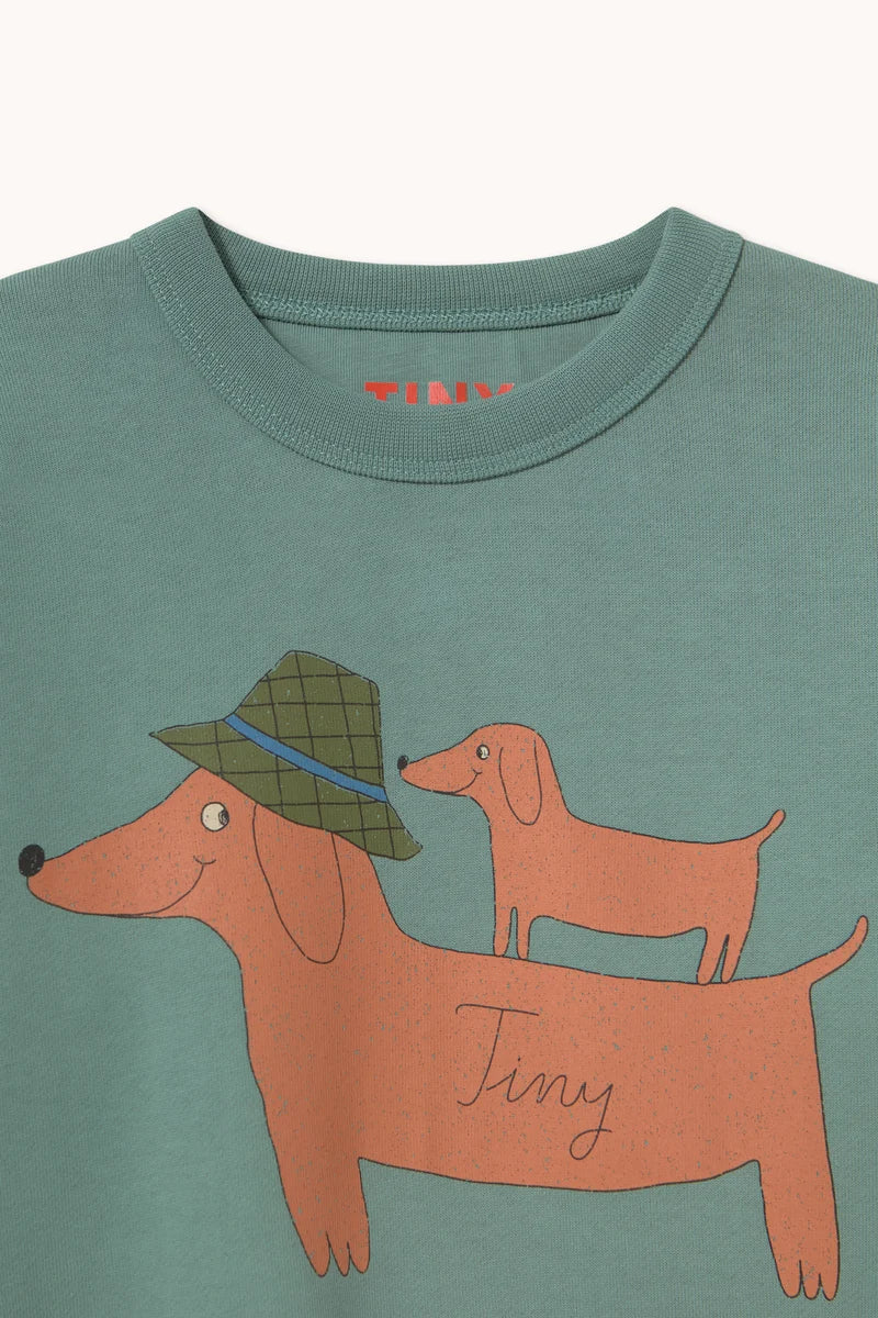 Tiny Cottons Two Dogs Sweatshirt - Teal