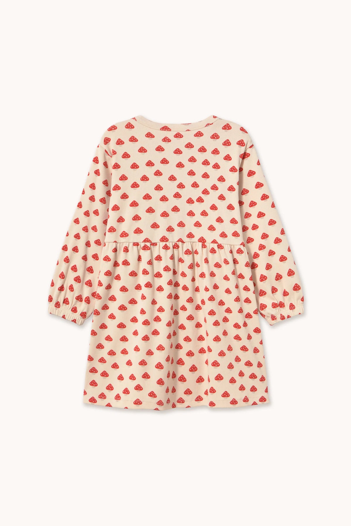 Tiny Cottons Mini Mushrooms Rib Dress - Ivory