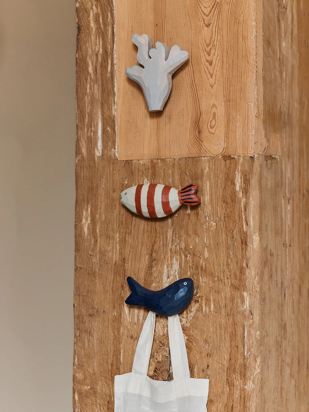 Harbour Hook - Fish Stripe - Baked Clay/Light Cele