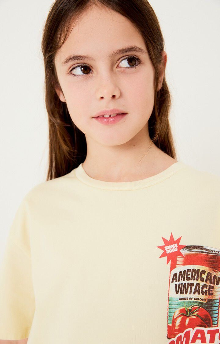 KINDER-T-SHIRT FIZVALLEY Crème anglaise