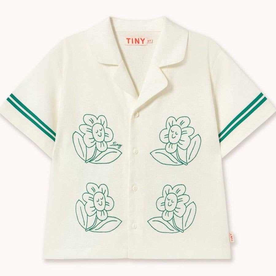DAISIES LINEN SHIRT *off-white*