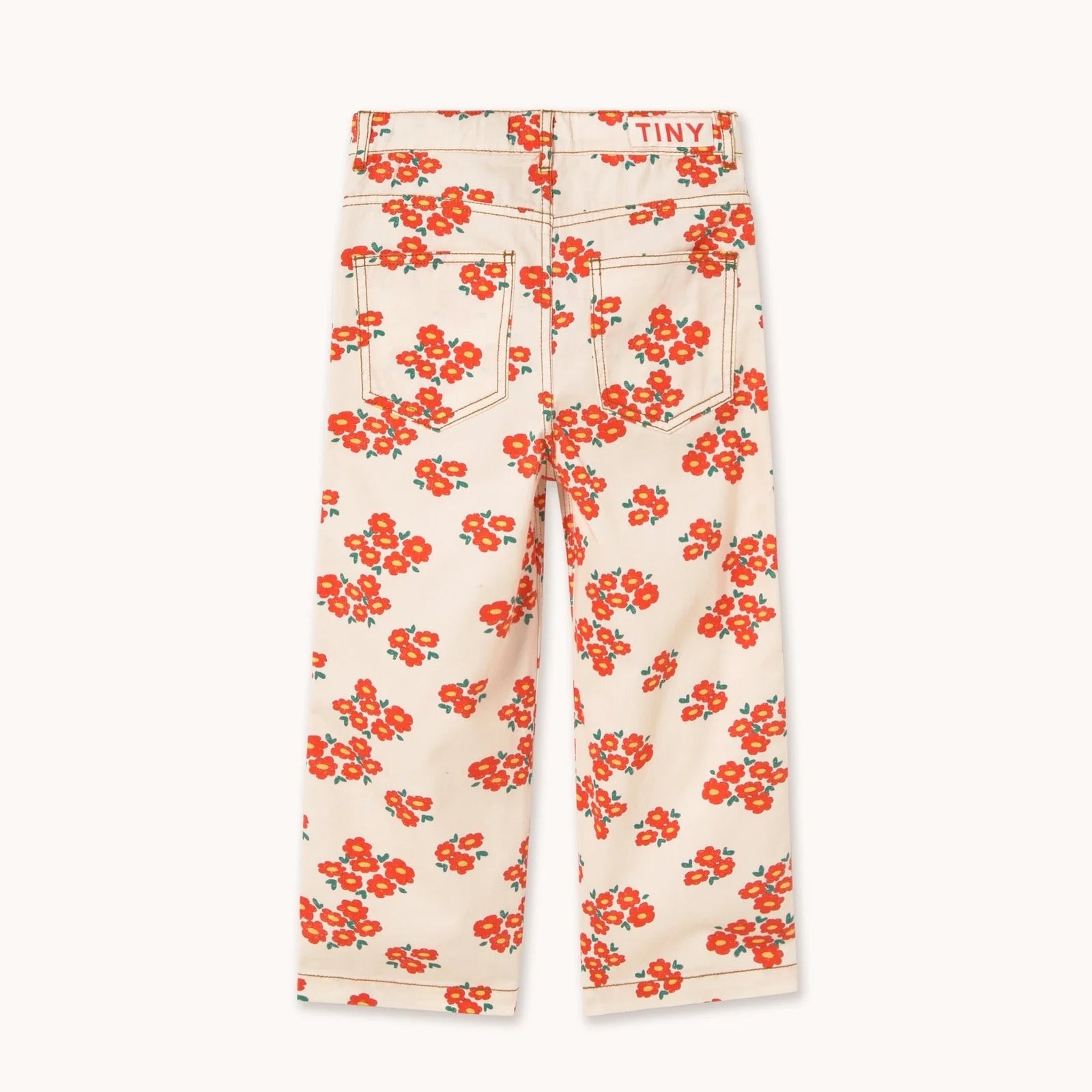 BLOSSOMS TWILL JEANS *off-white*