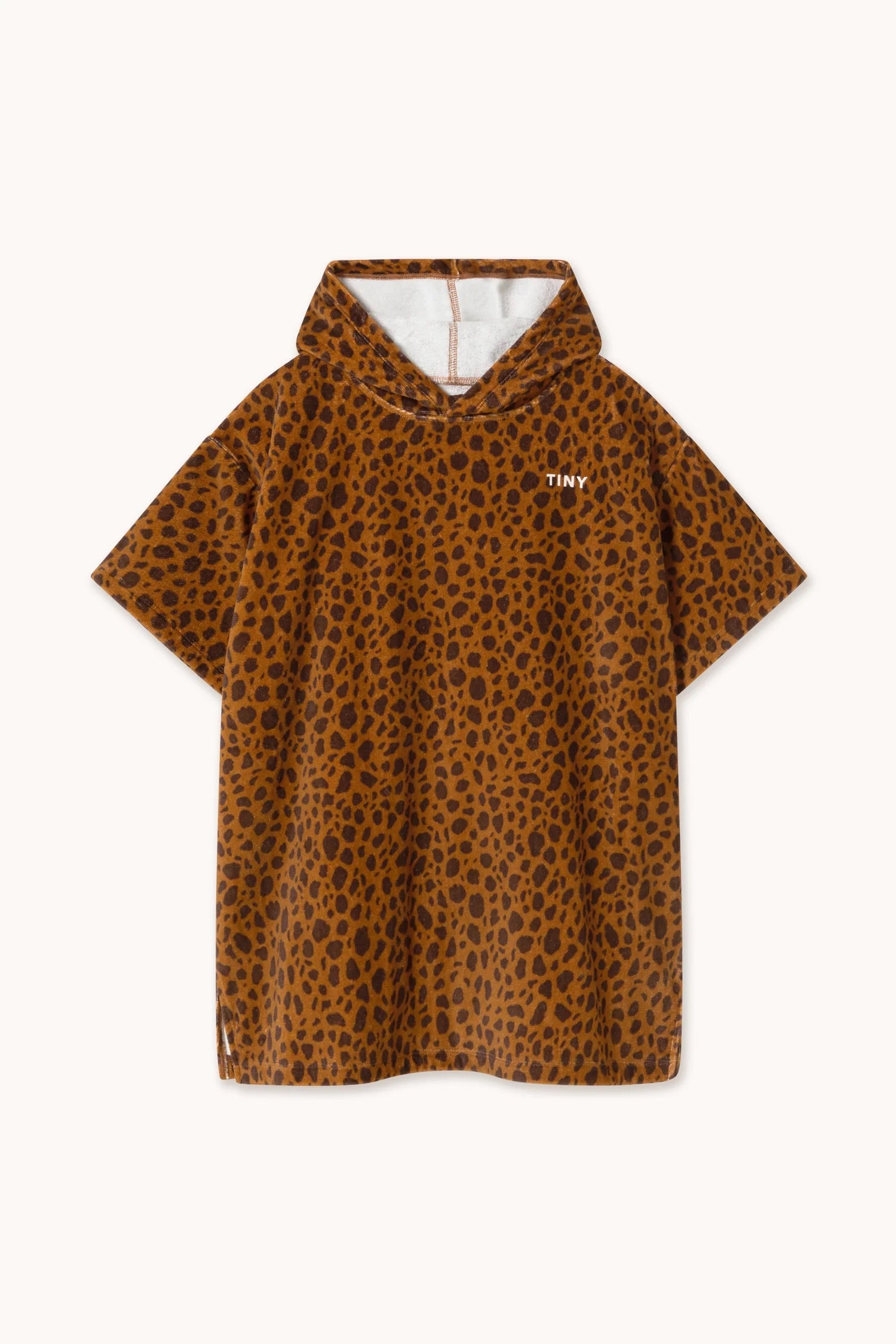MINI ANIMAL PRINT PONCHO TOWEL *light brown*