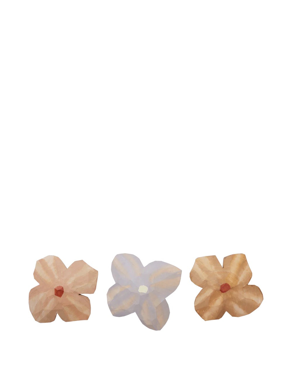 Poesie Hand-carved Magnets - Set of 3 - Multi