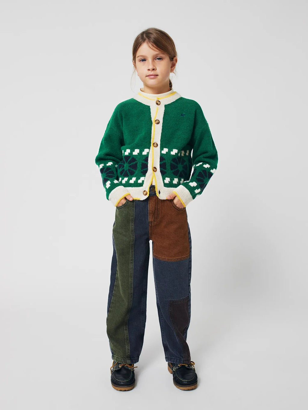 Bobo Choses color block denim pants