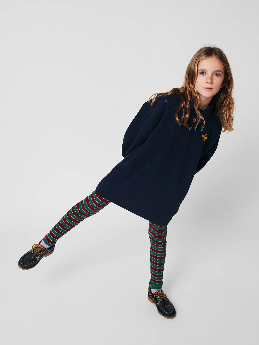 Clover polo sweatshirt dress