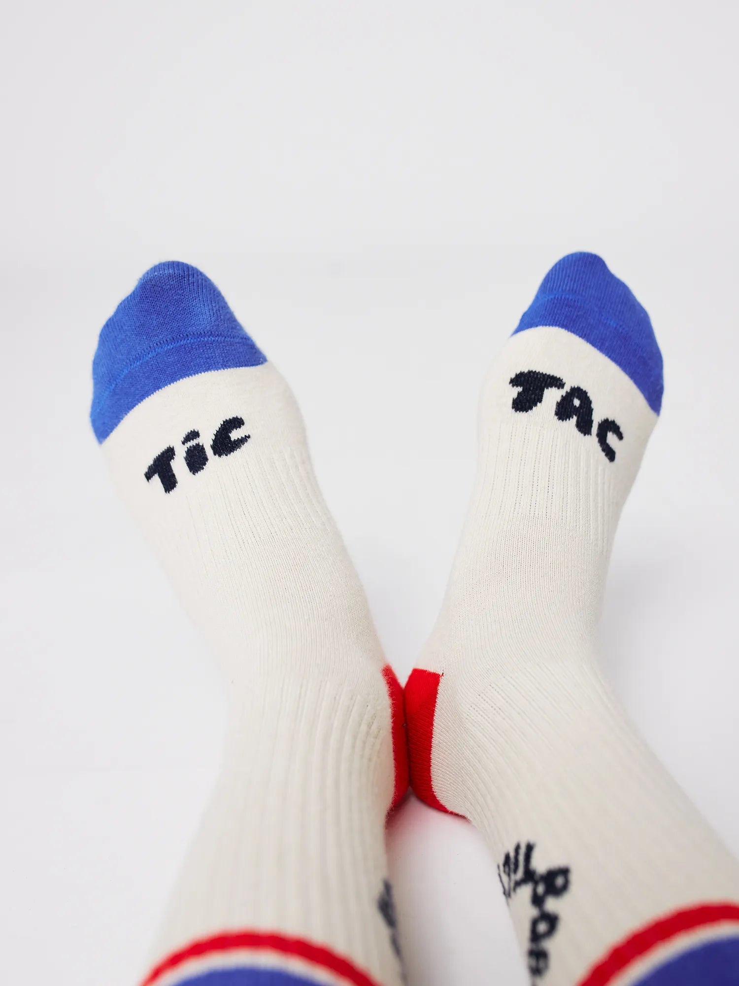 Tic Tac Toe color block long socks