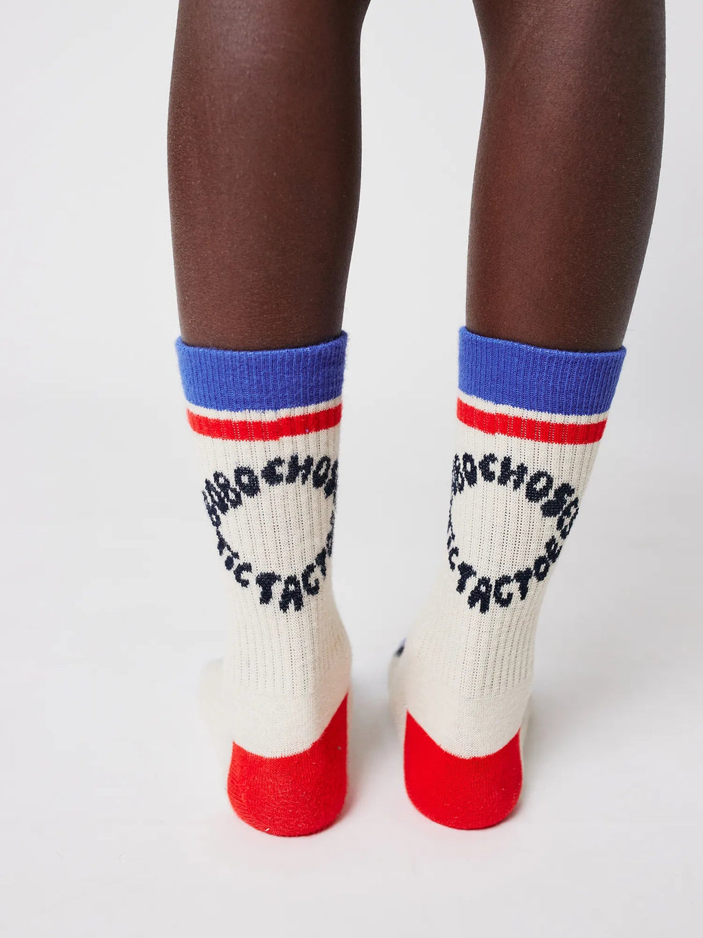Tic Tac Toe color block long socks