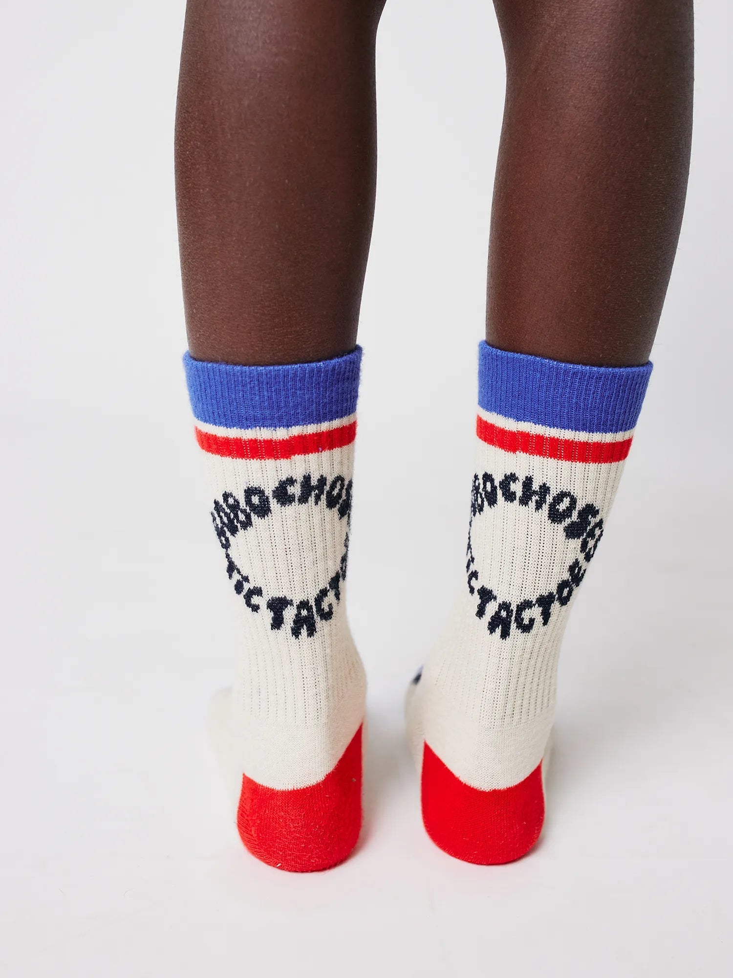 Tic Tac Toe color block long socks