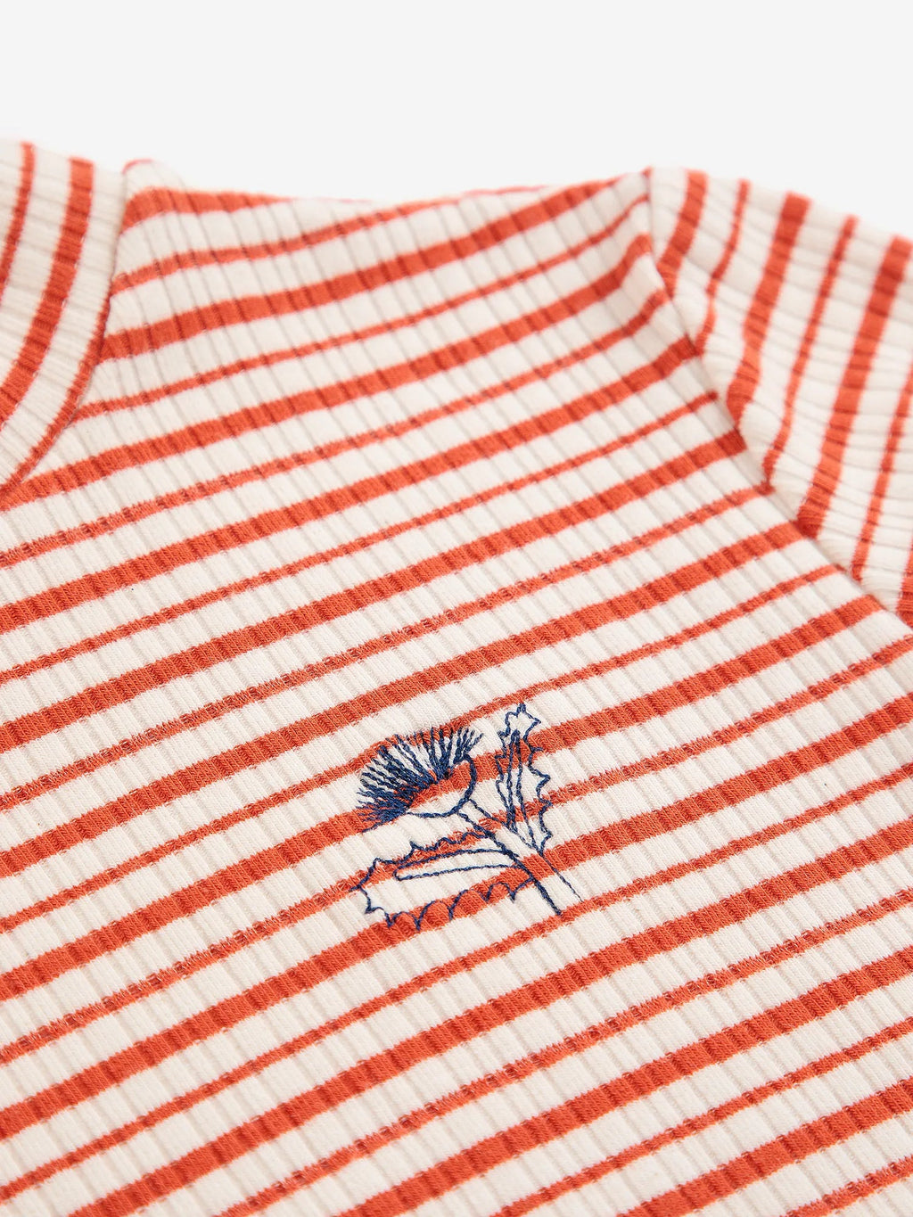 Bobo Choses Energy Flower Stripes turtle neck T-shirt