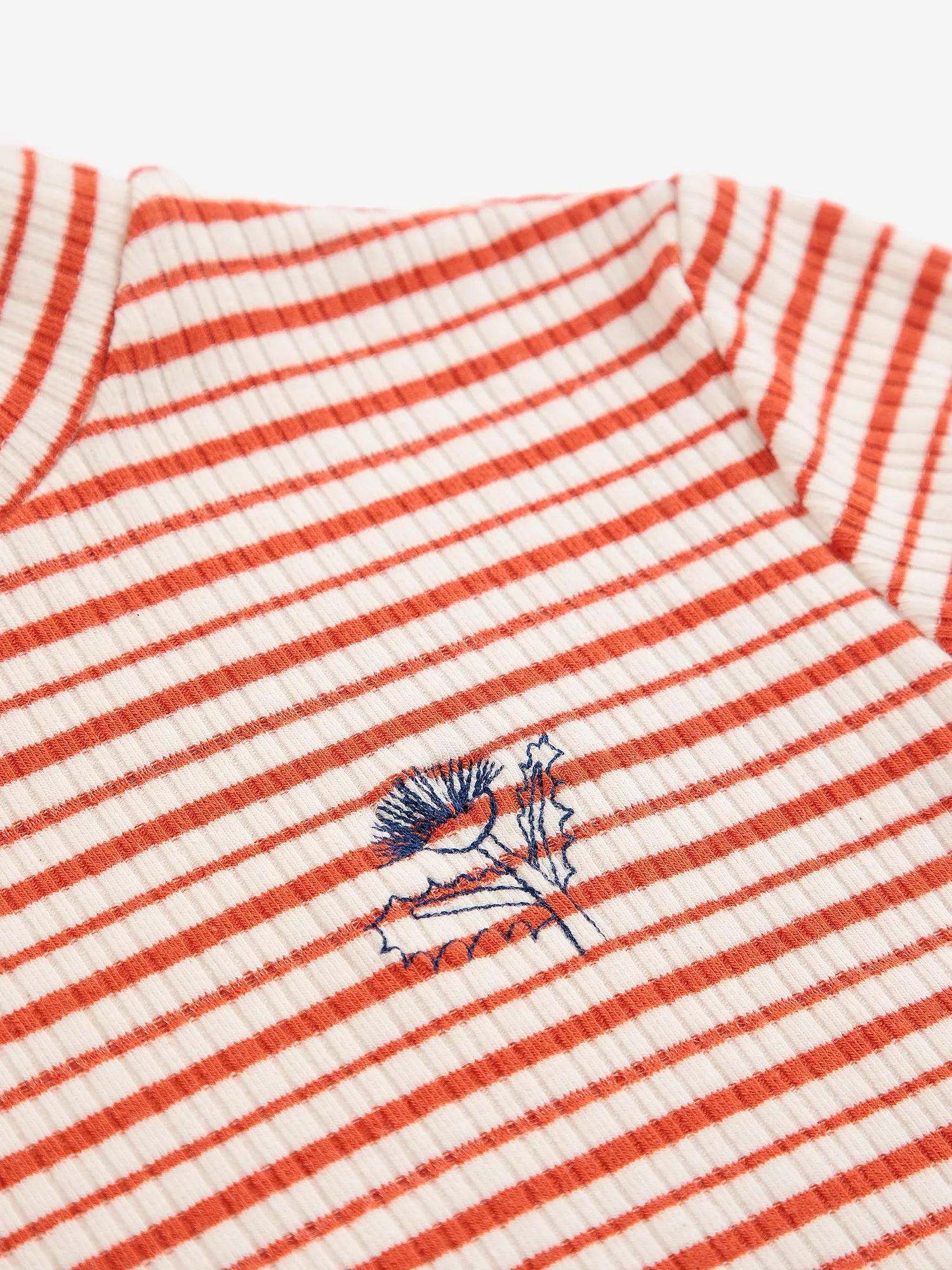 Bobo Choses Energy Flower Stripes turtle neck T-shirt