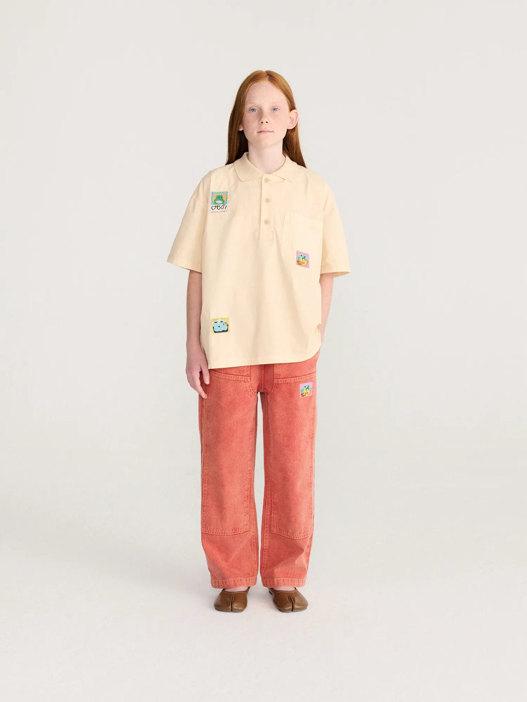Bobo Choses Taxi Saurus Tag twill pants