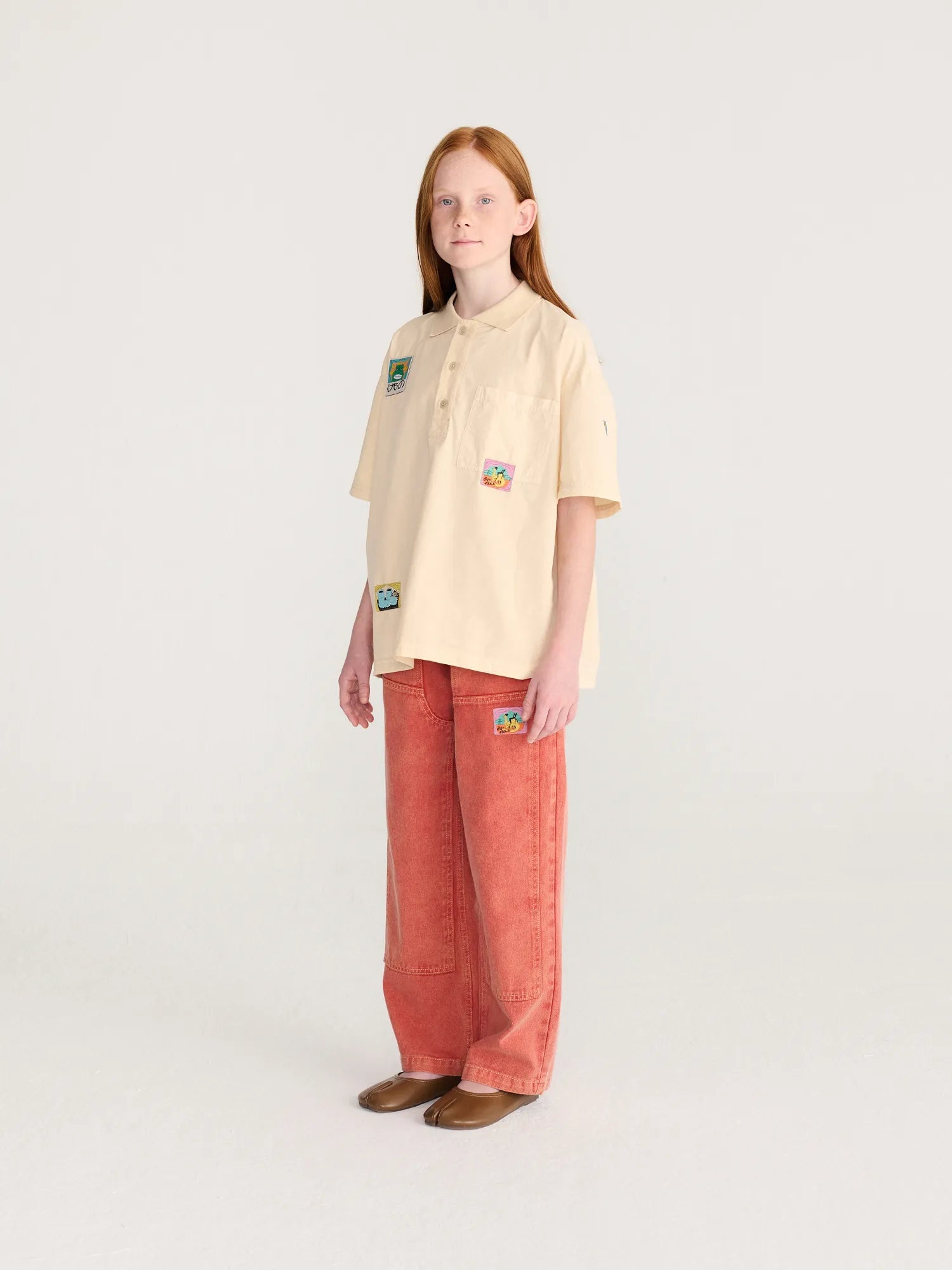 Bobo Choses Taxi Saurus Tag twill pants