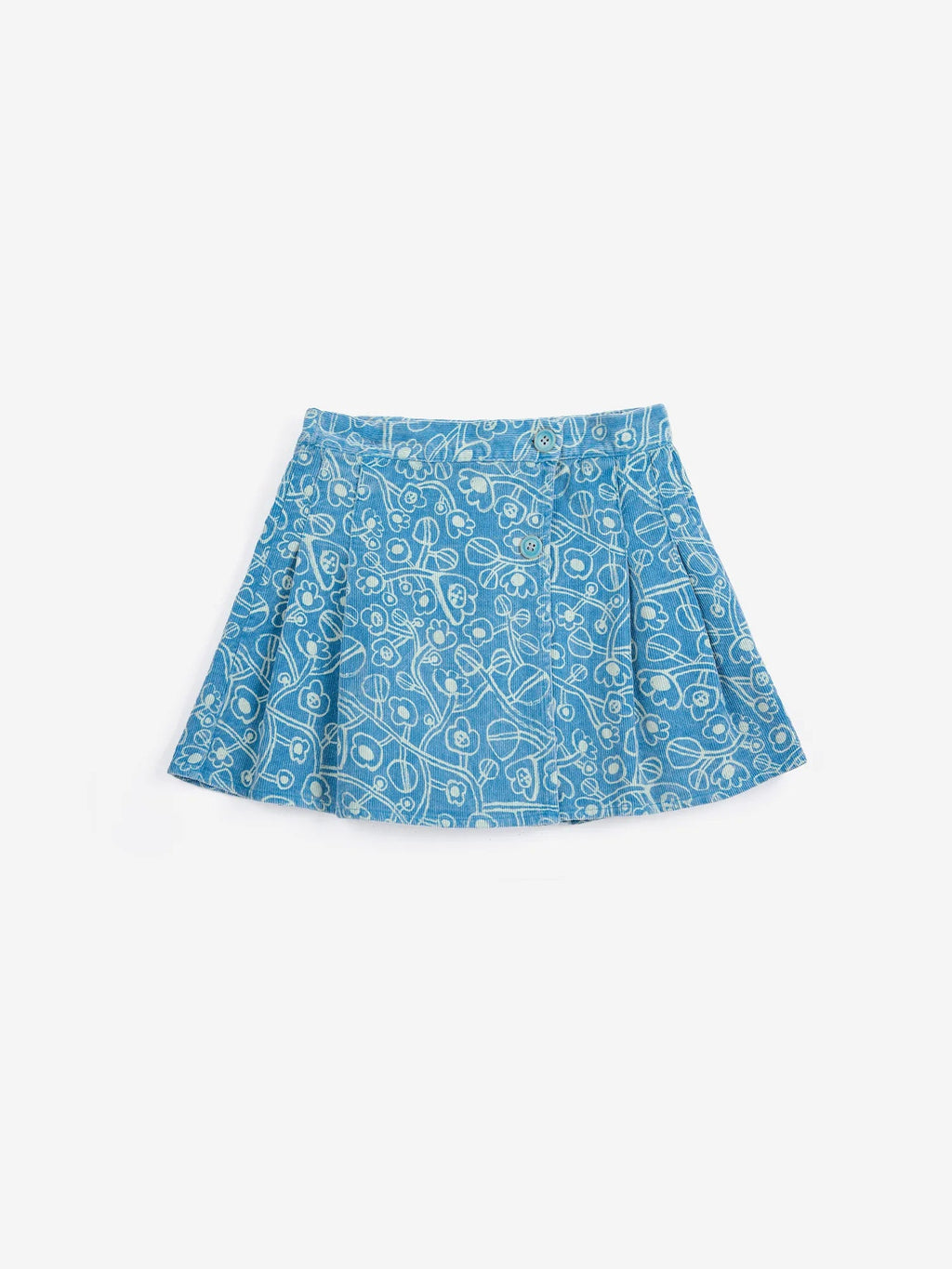 Bobo Choses Sketchy Flowers all over corduroy skirt