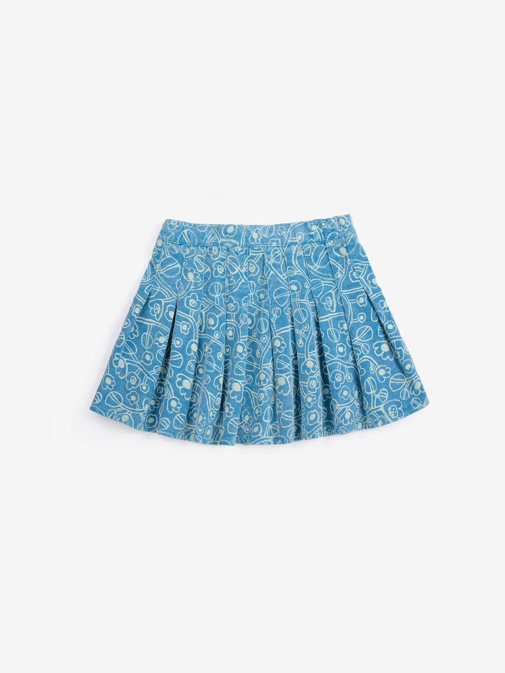 Bobo Choses Sketchy Flowers all over corduroy skirt