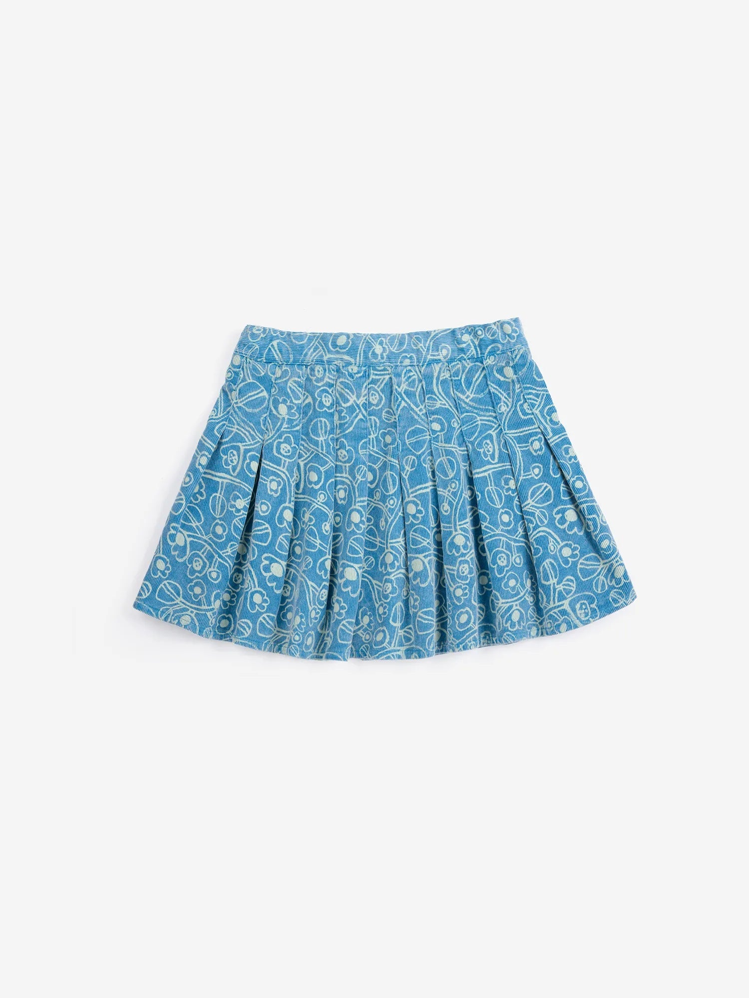 Bobo Choses Sketchy Flowers all over corduroy skirt