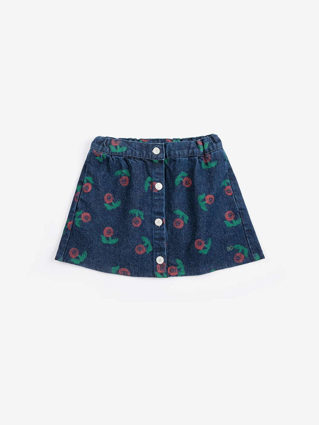 Bobo Choses Stamp Bloom all over denim skirt