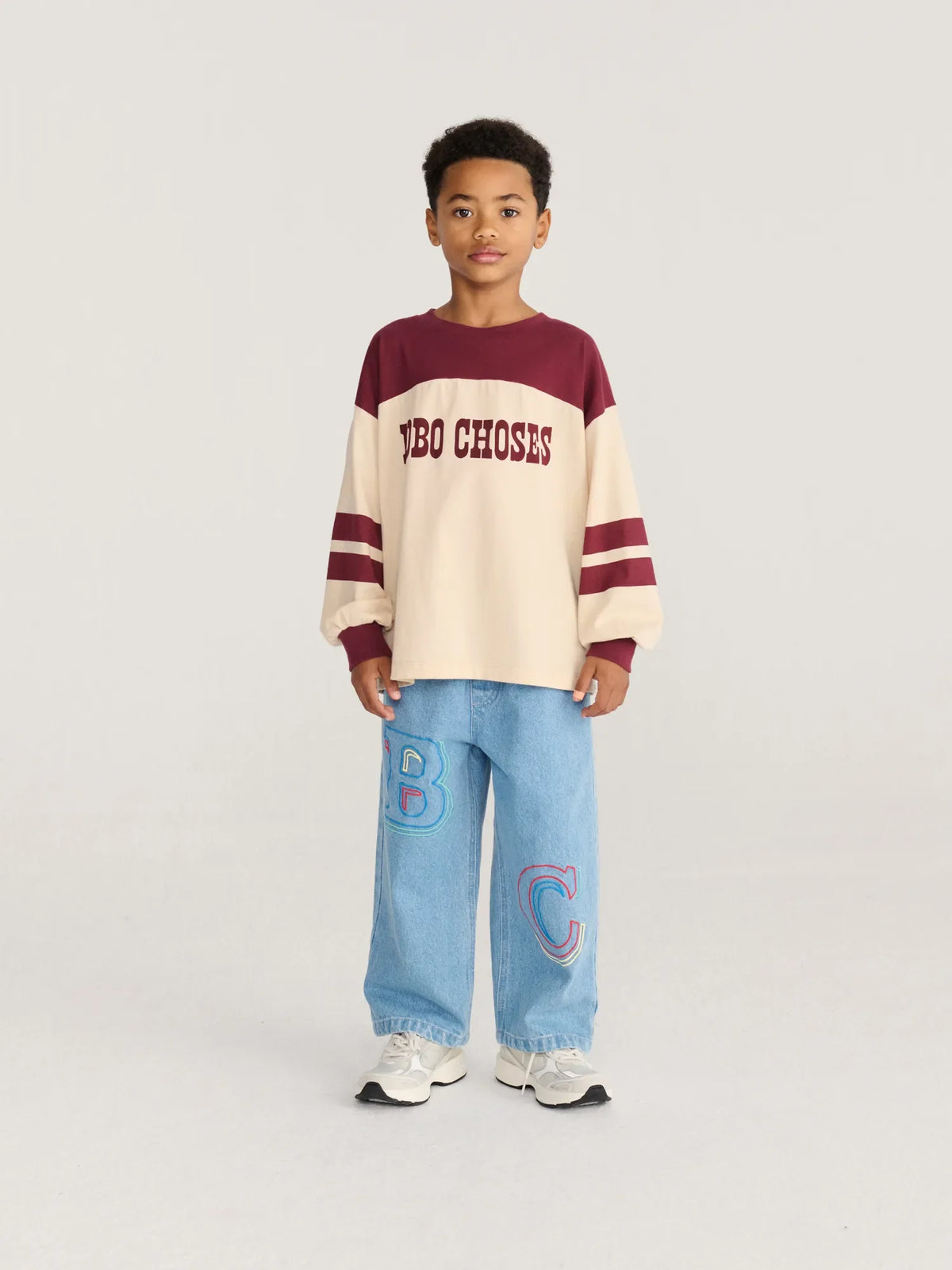 Bobo Choses - Bobo Choses Embossed denim pants