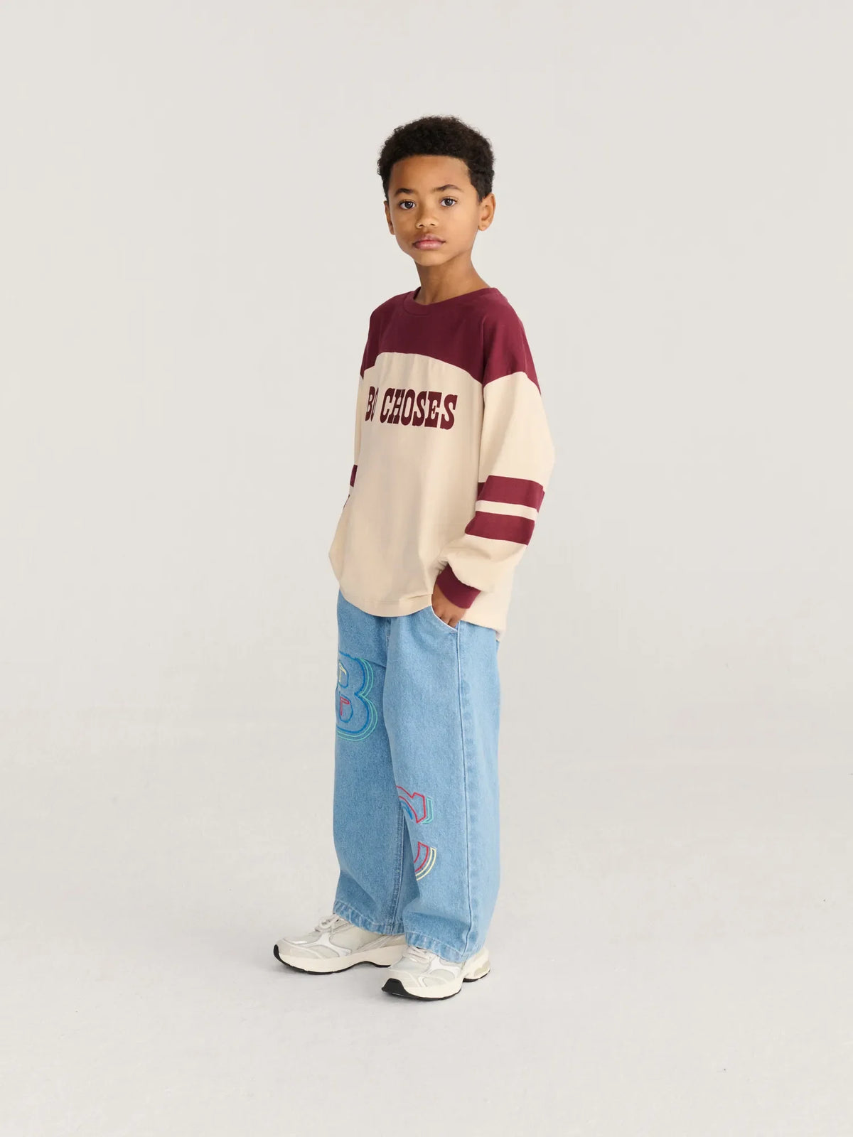 Bobo Choses - Bobo Choses Embossed denim pants