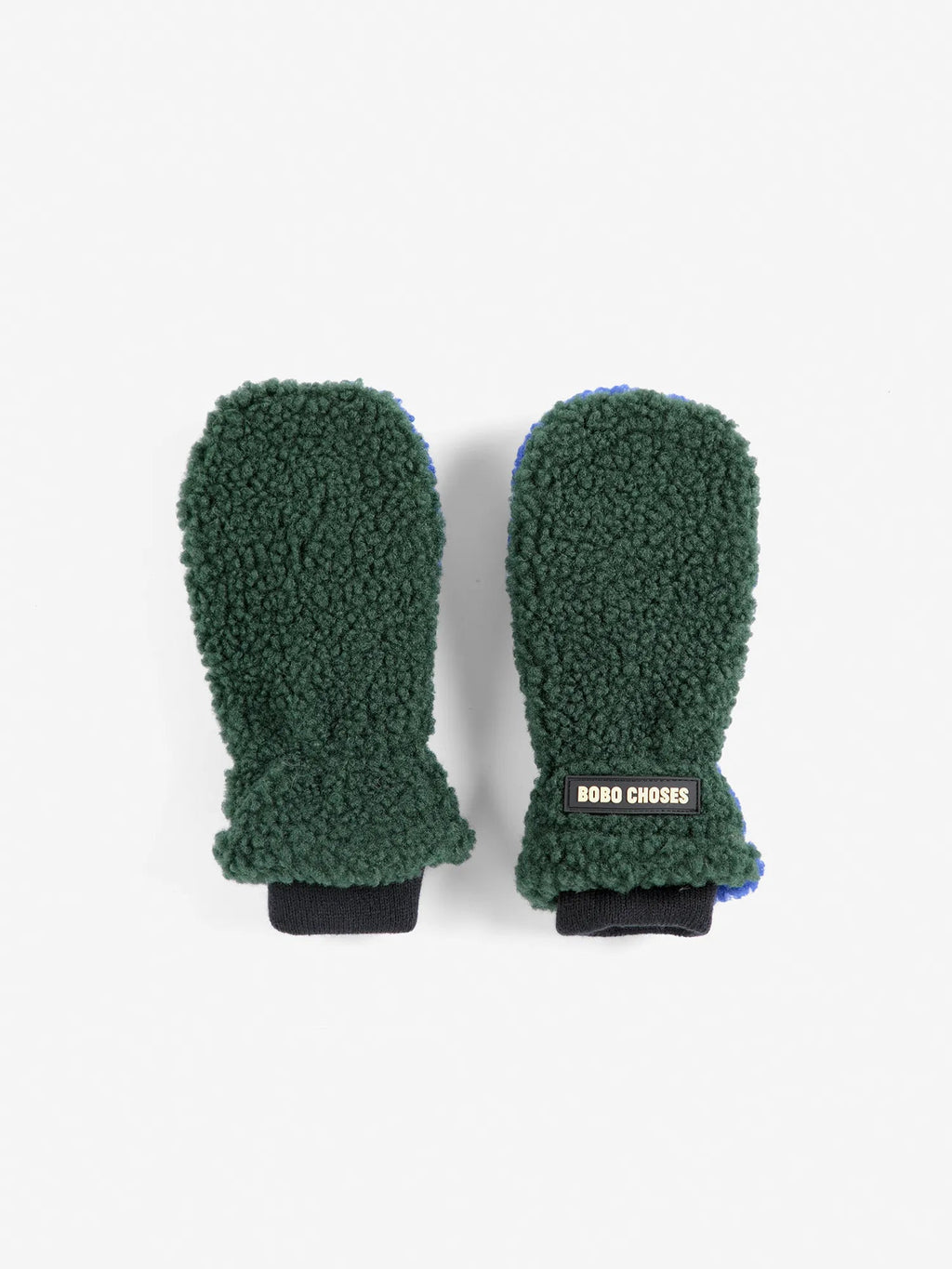 Bobo Choses Color Block sheepskin mittens