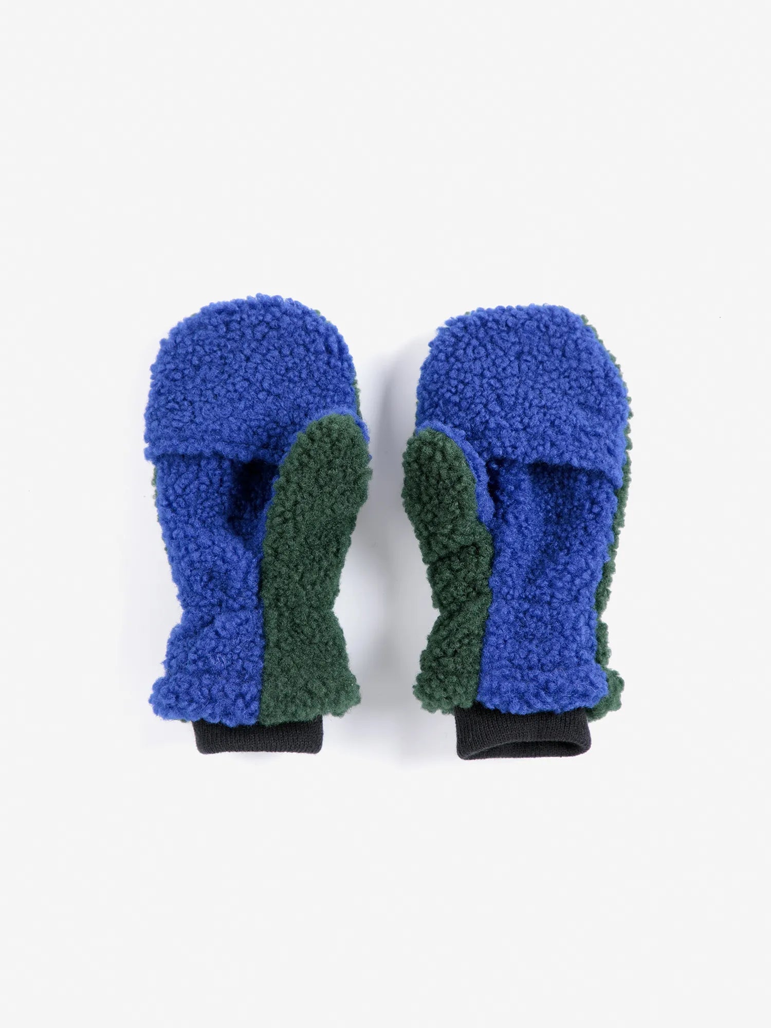 Bobo Choses Color Block sheepskin mittens