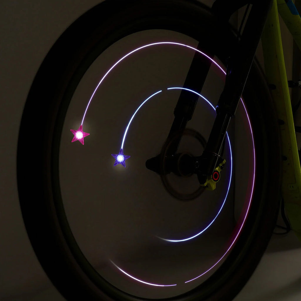 Set of 2 LED Lights for Bicycle Spokes - Unicorn - Ride & Shine