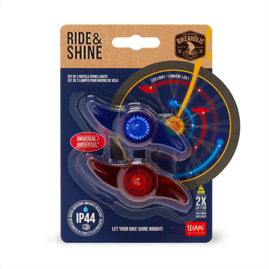 Set of 2 LED Lights for Bicycle Spokes - Space - Ride & Shine