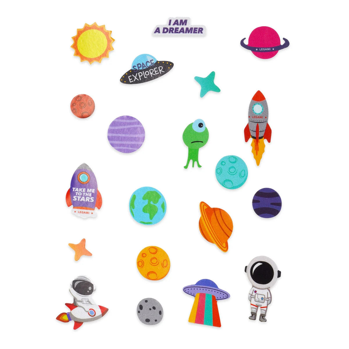 Space Reflective Bike Stickers - Ride With Style