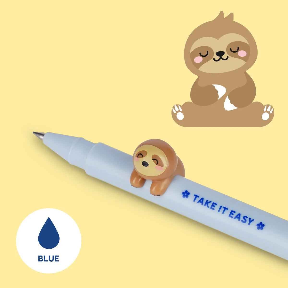 Gelpen met “Take It Easy”- Sloth - Lovely Friends