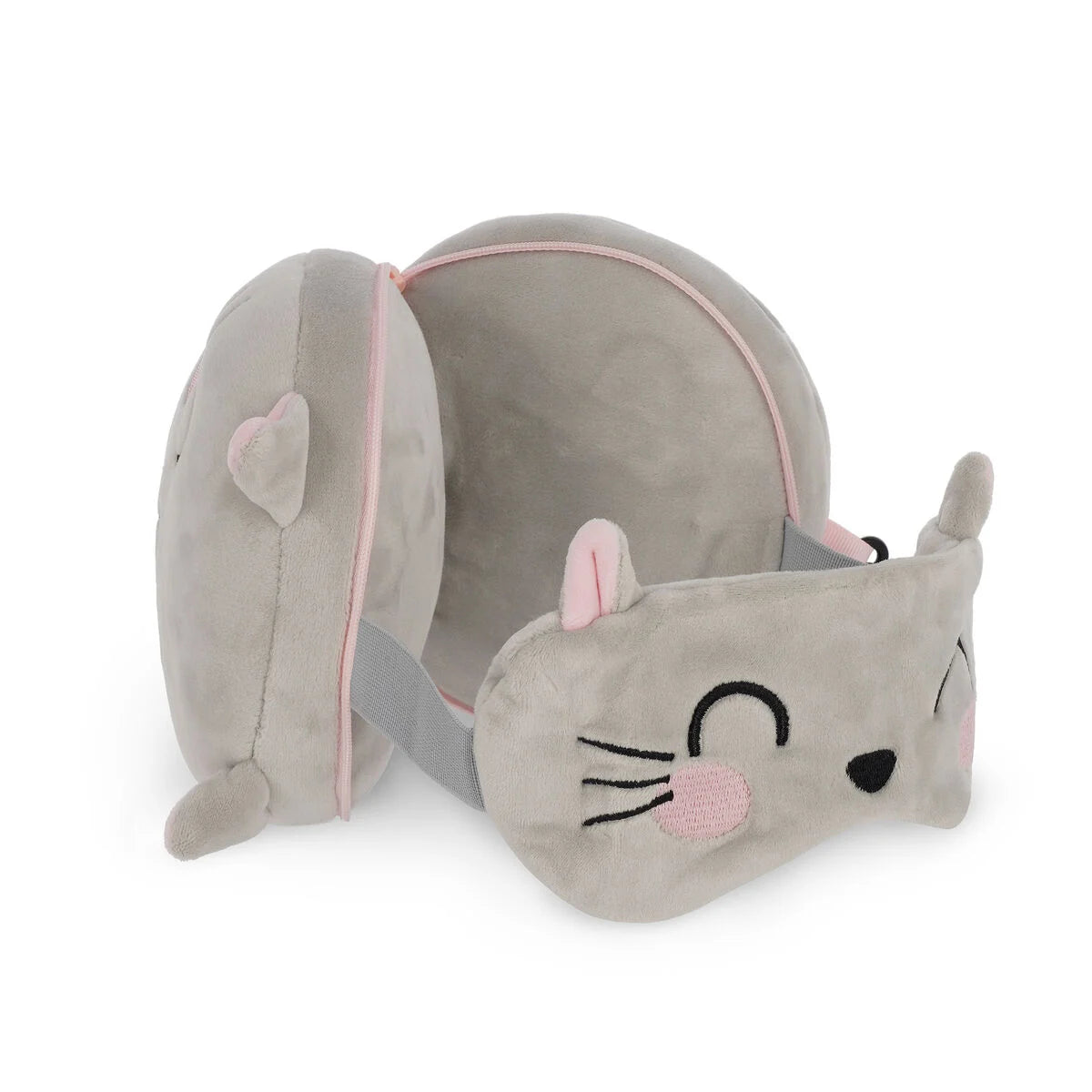 Kitty Travel Pillow with Sleep Mask - My Travel Buddy