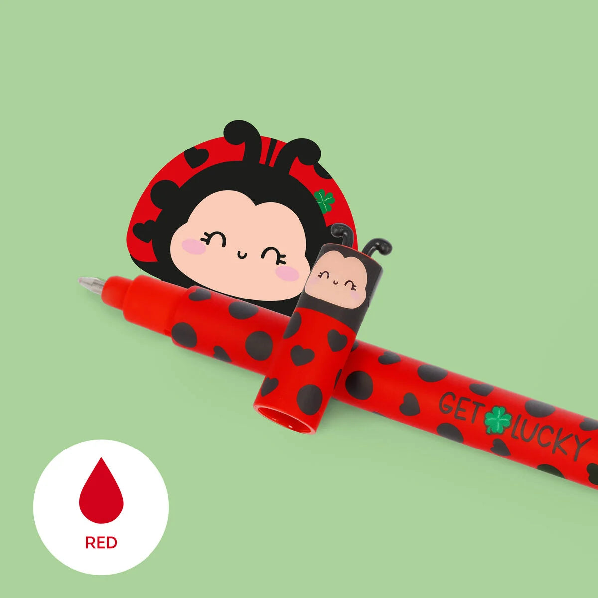 Uitwisbare gelpen - Erasable Gel Pen Ladybug